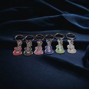 Diamond Guitar Keychains